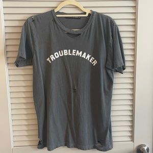 “Troublemaker” distressed Tshirt